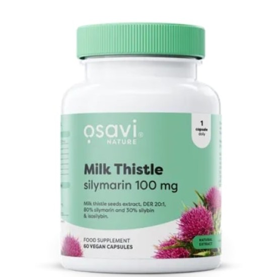 Osavi Milk Thistle | Silymarin 100 мг / 60 капсули на супер цена