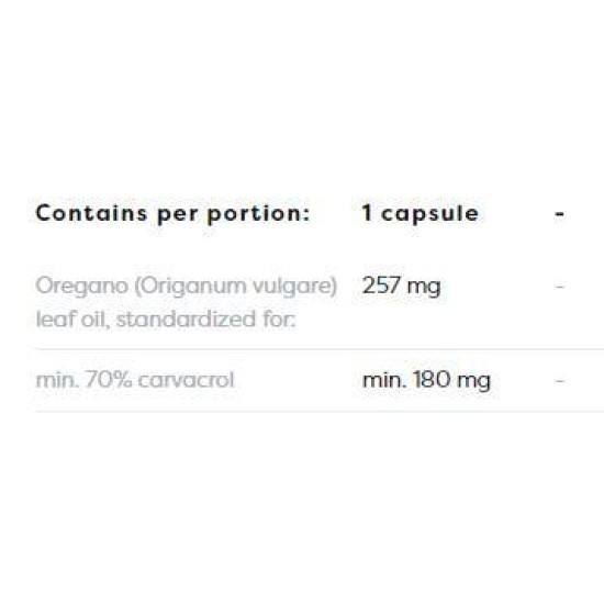 Osavi Oregano Oil 257 мг | 70% Carvacrol 120 капсули на супер цена