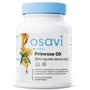 Osavi Primrose Oil 1800 мг | with Vitamin A & E 60 гел капсули
