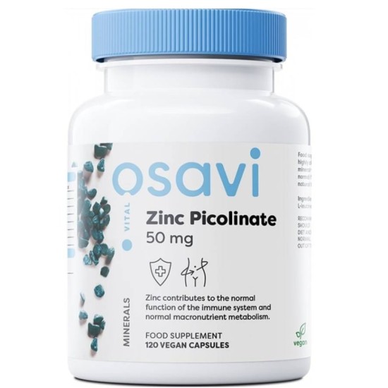 Osavi Zinc Picolinate, 50 mg - 120 vegan capsules на изгодни цени Osavi Zinc Picolinate, 50 mg - 120 vegan capsules на супер цена