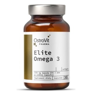 OstroVit Elite Omega 3 1000 mg + Vitamin E 30 гел капсули OstroVit Elite Omega 3 1000 mg + Vitamin E 30 гел капсули