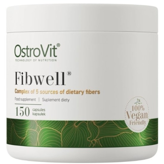 OstroVit Fibwell® Caps | Complex of 5 Sources of Dietary Fibers 150 капсули на супер цена