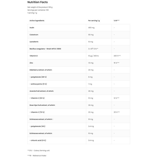 OstroVit Immune Aid Powder Кids 100 гр на изгодни цени OstroVit Immune Aid Powder Кids 100 гр на супер цена