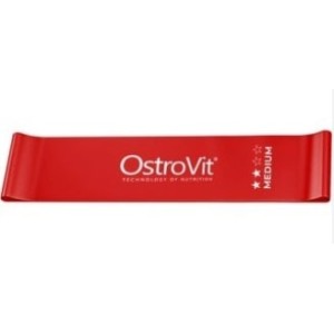 OstroVit Непрекъснат тренировъчен ластик Medium / Червен