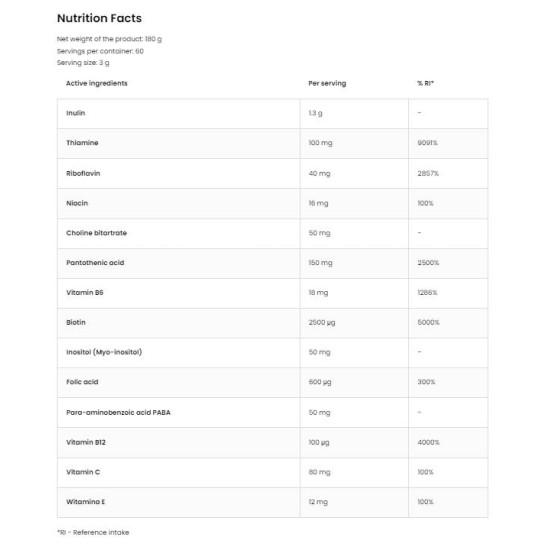 OstroVit Methyl B-Complex Powder 180 гр на супер цена