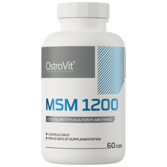 OstroVit MSM 1200 mg - 60 caps на изгодни цени OstroVit MSM 1200 mg - 60 caps на супер цена