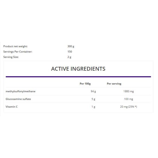 OstroVit MSM Plus 300 гр на изгодни цени OstroVit MSM Plus 300 гр на супер цена