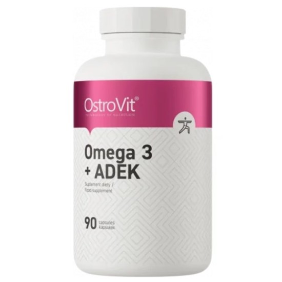 OstroVit Omega 3 + ADEK / Vitamin A + D + E + K 90 гел капсули на изгодни цени OstroVit Omega 3 + ADEK / Vitamin A + D + E + K 90 гел капсули на супер цена