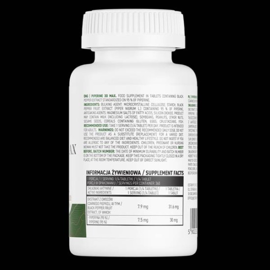 OstroVit Piperine 30 Max / 90 Tabs на супер цена