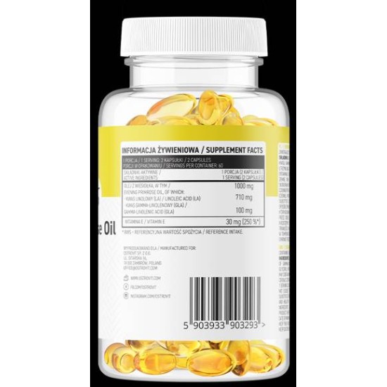 OstroVit Evening Primrose Oil 500 mg / 120 Softgels на изгодни цени OstroVit Evening Primrose Oil 500 mg / 120 Softgels на супер цена