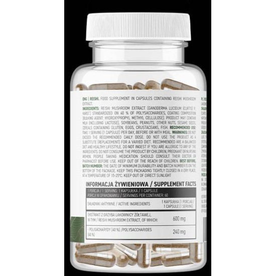 OstroVit Reishi 600 мг | Vege 60 капсули на изгодни цени OstroVit Reishi 600 мг | Vege 60 капсули на супер цена