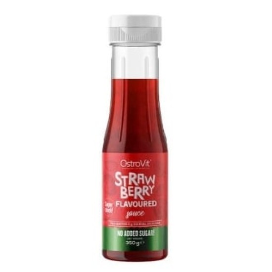OstroVit Strawberry Flavored Sauce | Vegan Friendly - Zero Calorie 350 мл на супер цена