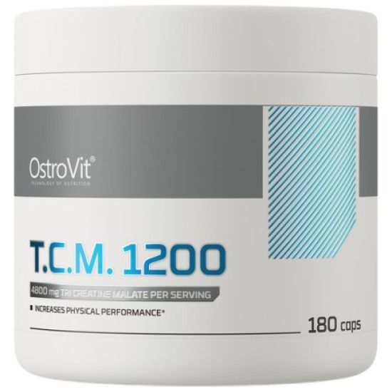 OstroVit Tri Creatine Malate / TCM 180 капсули / 1200 мг на супер цена