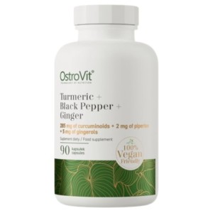 OstroVit Turmeric + Black Pepper + Ginger 90 капсули