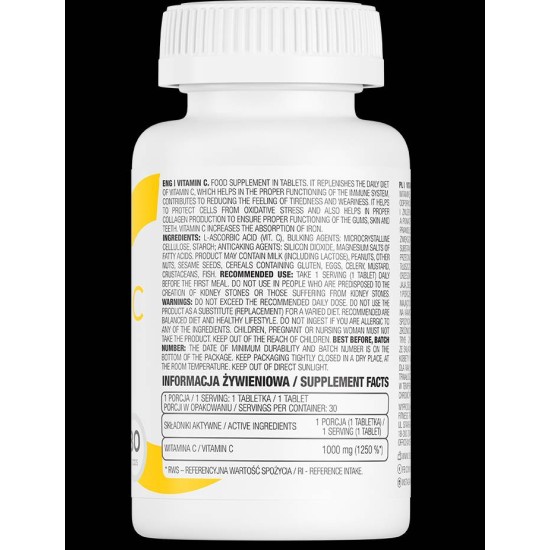 OstroVit Vitamin C 1000 мг / 30 таблетки на супер цена