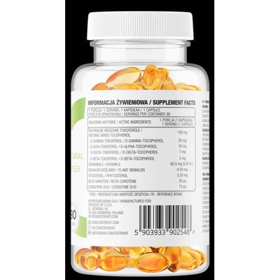 OstroVit Vitamin E / Natural Tocopherols Complex 90 soft на супер цена