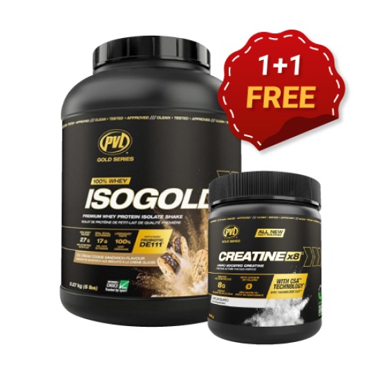 1+1 FREE PVL Iso Gold 2270 гр + PVL Creatine X8 | with BCAA 249 гр на изгодни цени 1+1 FREE PVL Iso Gold 2270 гр + PVL Creatine X8 | with BCAA 249 гр на супер цена