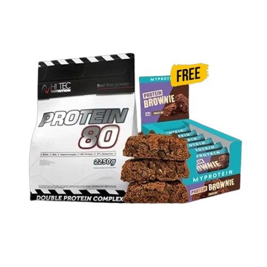 1+1 FREE Protein 80 - 2000 gr + Protein Brownie 12х75 гр на изгодни цени 1+1 FREE Protein 80 - 2000 gr + Protein Brownie 12х75 гр на супер цена
