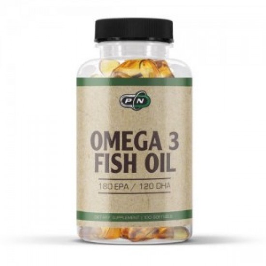 PURE NUTRITION - OMEGA 3 FISH OIL 180 EPA/120 DHA - 100 ДРАЖЕТА на супер цена