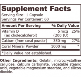 PURE NUTRITION - CORAL CALCIUM - 60 CAPSULES