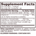 PURE NUTRITION - CRANBERRY CONCENTRATE - 60 SOFTGELS на супер цена