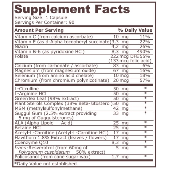 Pure Nutrition HEART SUPPORT - 90 CAPSULES на супер цена