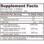 PURE NUTRITION - SUPER OMEGA 3 FISH OIL 1200 MG - 400 EPA / 300 DHA - 200 ДРАЖЕТА на супер цена