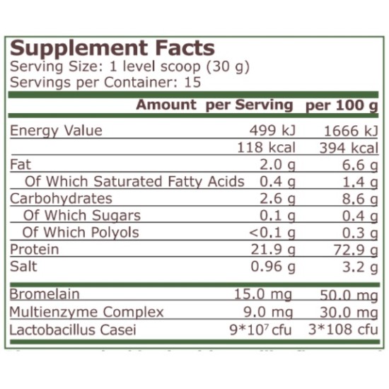 Pure Nutrition PLANT PROTEIN - NATURAL VANILLA - 454 G на супер цена