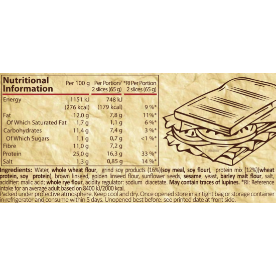Pure Nutrition Protein Bread ( Протеинов хляб за сандвичи ) 260 г на супер цена