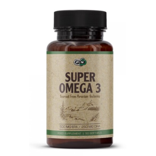 Pure Nutrition Super Omega 3 Fish Oil 1000 мг 500 EPA / 250 DHA 50 гел капсули на супер цена