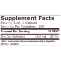 Pure Nutrition  ZINC PICOLINATE 15 MG - 100 CAPSULES на супер цена