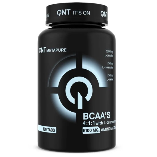 QNT Sport Nutrition BCAA 4:1:1 + L-GLUTAMINE 180 таблетки на супер цена