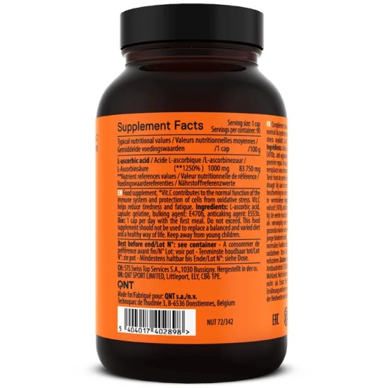 QNT Sport Nutrition Vitamin C 1000 мг / 90 капсули на супер цена