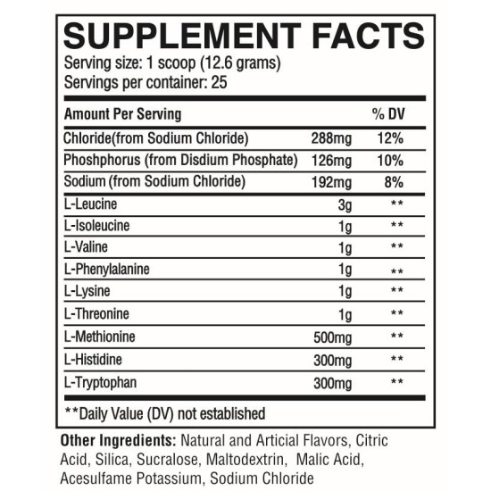 RAW Nutrition RAW EAA 322 гр на изгодни цени RAW Nutrition RAW EAA 322 гр на супер цена