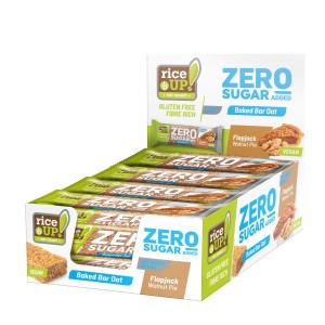 RiceUP! Zero Sugar Овесен бар БЕЗ ГЛУТЕН и БЕЗ ДОБАВЕНА ЗАХАР с орех, 12х70 гр RiceUP! Zero Sugar Овесен бар БЕЗ ГЛУТЕН и БЕЗ ДОБАВЕНА ЗАХАР с орех, 12х70 гр