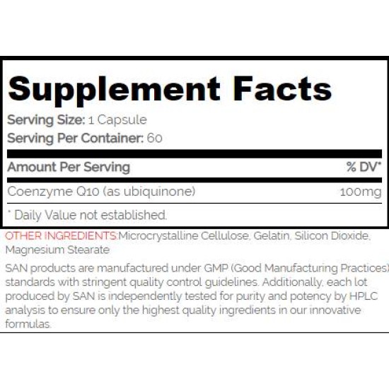 SAN Coenzyme Q10 60 капсули на супер цена