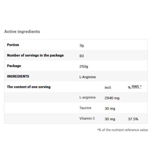 SFD L-Arginine Powder 250 гр на изгодни цени SFD L-Arginine Powder 250 гр на супер цена