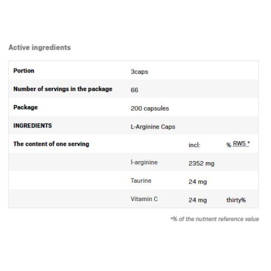 SFD L-Arginine / 200 капсули на супер цена