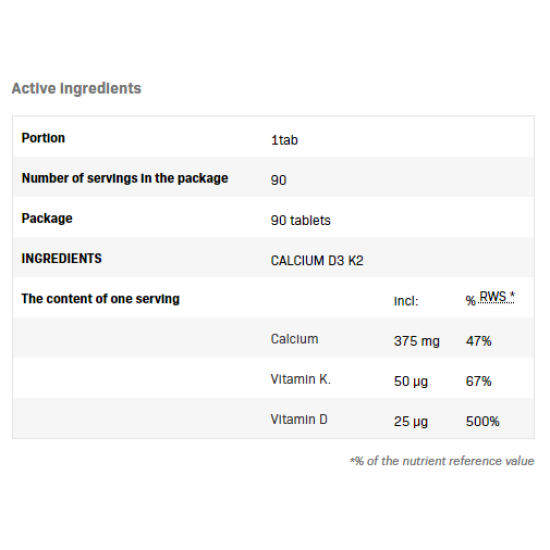 SFD Calcium D3 K2 -90tabs на изгодни цени SFD Calcium D3 K2 -90tabs на супер цена