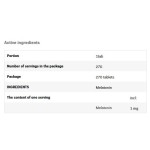 SFD Melatonin / 270 таблетки на супер цена