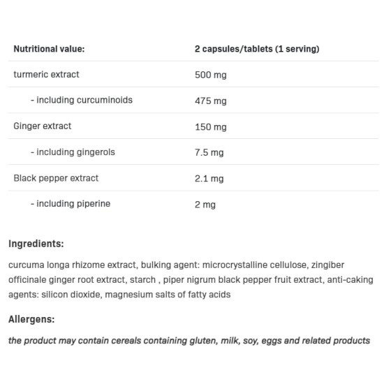 SFD Curcumin + Ginger + Piperine 180 таблетки на изгодни цени SFD Curcumin + Ginger + Piperine 180 таблетки на супер цена