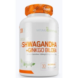 STARLABS Organic Ashwagandha + Ginkgo Biloba 60 капсули