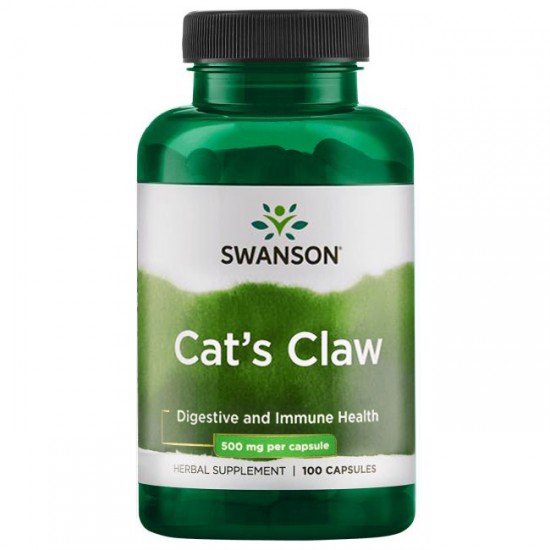 Swanson Cat's Claw 500 мг - 100 капсули на супер цена