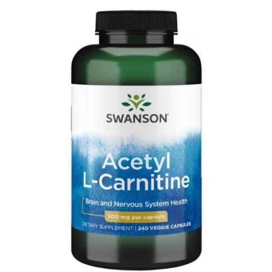 Swanson Acetyl L-Carnitine 500 мг / 240 капсули на супер цена