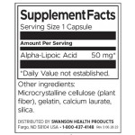 Swanson Alpha Lipoic Acid 50 мг / 120 капсули на супер цена
