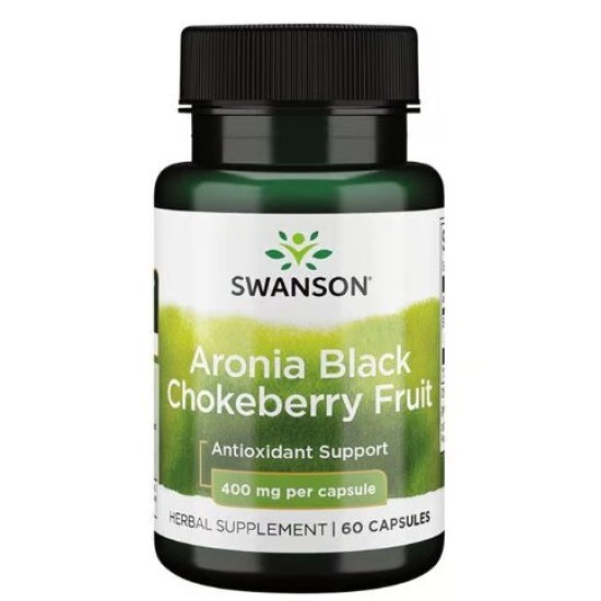 Swanson Aronia Black Chokeberry Fruit 400 мг / 60 капсули на супер цена
