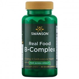 Swanson Real Food B-Complex From Quinoa Sprouts 60 веге капсули