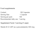 Swanson Vitamin B-12 100 капсули на супер цена