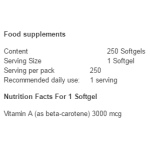 Swanson Beta Carotene 250 гел капсули на супер цена