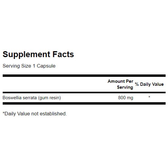 Swanson Full Spectrum Boswellia - Double Strength 800 мг / 60 капсули на супер цена